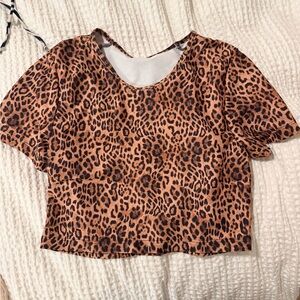Leopard Print Women's Top